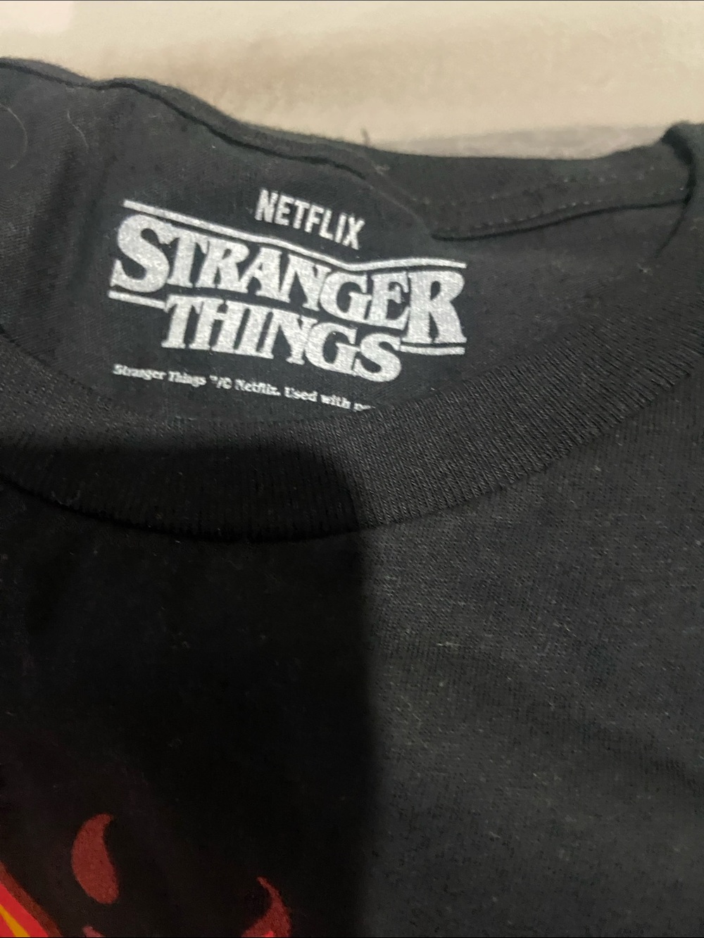 Stranger Things Hellfire Club Short Sleeve Graphic Tee - Black - Picture 2 of 2